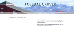Desktop Screenshot of folldalgruver.no