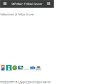 Tablet Screenshot of folldalgruver.no